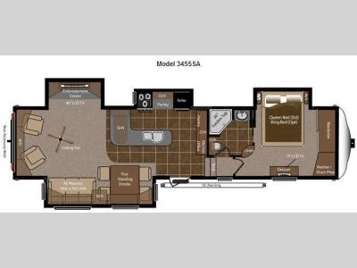 Floorplan - 2013 Keystone RV Montana Big Sky 3455 SA