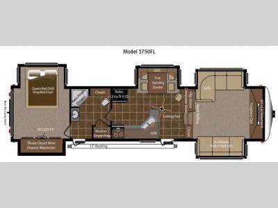 Floorplan - 2013 Keystone RV Montana Big Sky 3750 FL