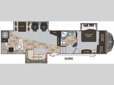 Floorplan - 2013 Keystone RV Montana High Country 303RK