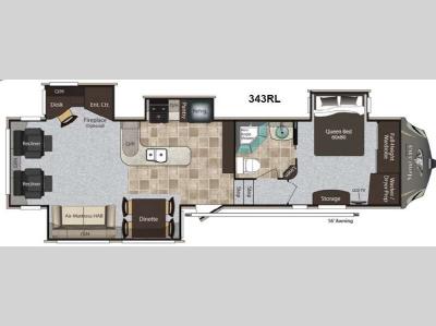 Floorplan - 2013 Keystone RV Montana High Country 343RL