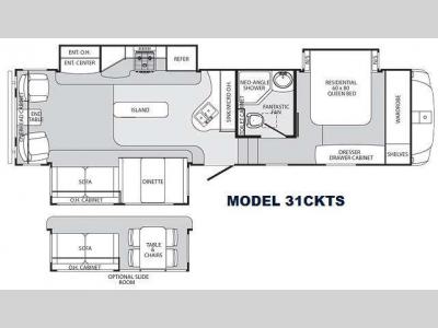Floorplan - 2013 Palomino Sabre 31CKTS