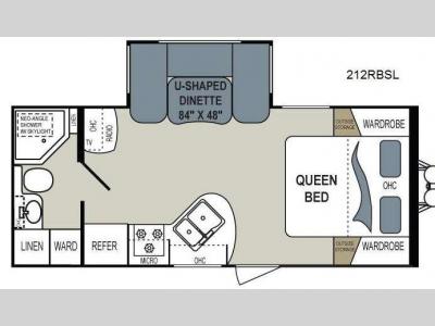 Floorplan - 2013 Dutchmen RV Aerolite 212RBSL