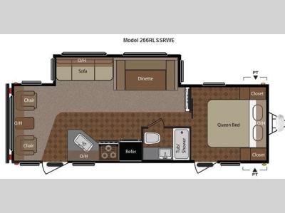 Floorplan - 2013 Keystone RV Springdale 266RLSSRWE