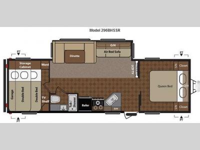 Floorplan - 2013 Keystone RV Springdale 296BHSSR