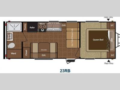 Floorplan - 2013 Keystone RV Hideout 23RB