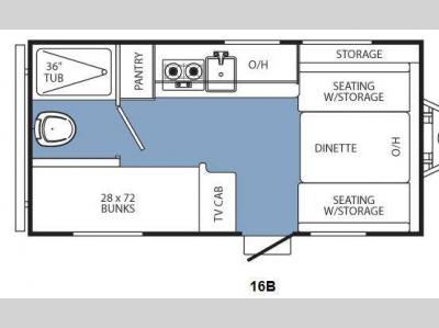 Floorplan - 2013 Coachmen RV Clipper Ultra-Lite 16B