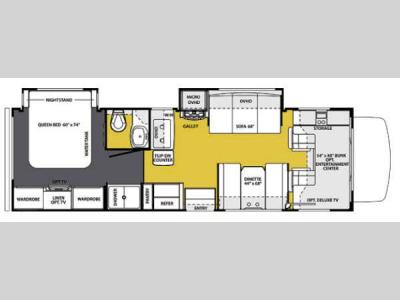 Floorplan - 2013 Forest River RV Sunseeker 2860DS Ford