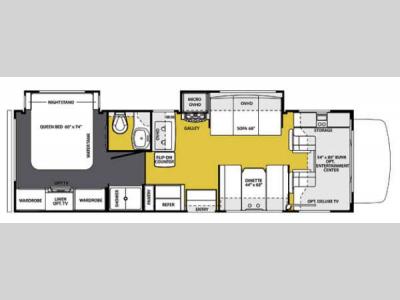 Floorplan - 2013 Forest River RV Sunseeker 2860DS Chevy