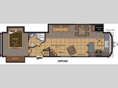 Floorplan - 2013 Keystone RV Retreat 39FKSS