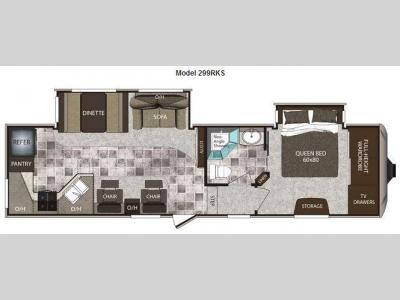 Floorplan - 2013 Keystone RV Cougar High Country 299RKS