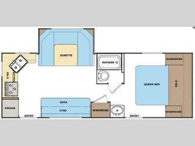 Floorplan - 2013 Lance Travel Trailers 2285