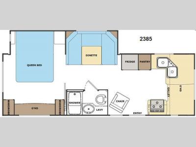 Floorplan - 2013 Lance Travel Trailers 2385