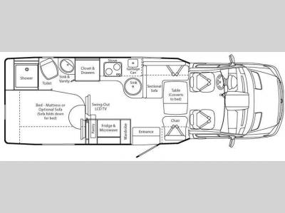 Floorplan - 2012 Leisure Travel Serenity Serenity Floorplan