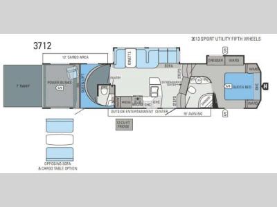 Floorplan - 2013 Jayco Seismic 3712