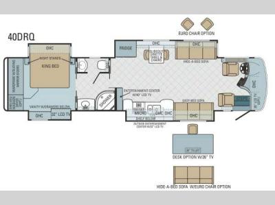 Floorplan - 2012 Entegra Coach Aspire 40DRQ