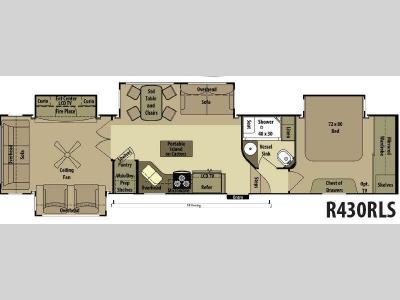 Floorplan - 2013 Open Range RV Residential R430RLS