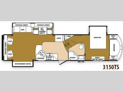 Floorplan - 2013 SunnyBrook Raven 3150TS