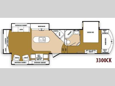 Floorplan - 2013 SunnyBrook Raven 3300CK