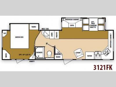 Floorplan - 2013 SunnyBrook Raven 3121FK