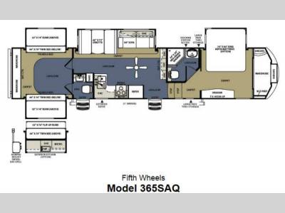 Floorplan - 2013 Forest River RV Sierra 365SAQ