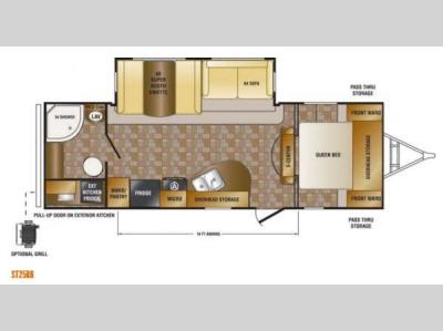 Floorplan - 2013 CrossRoads RV Sunset Trail Reserve ST25RB