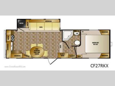 Floorplan - 2013 CrossRoads RV Cruiser CF27RKX