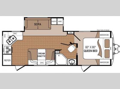Floorplan - 2013 Dutchmen RV Komfort 2410RK
