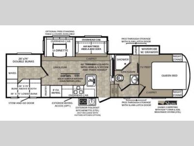 Floorplan - 2013 Forest River RV Wildcat extraLite 312BHX