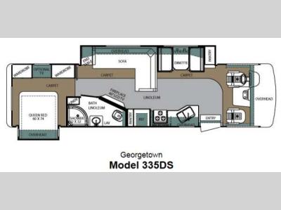 Floorplan - 2013 Forest River RV Georgetown 335DSF