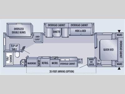 Floorplan - 2006 Jayco Eagle 314BHDS