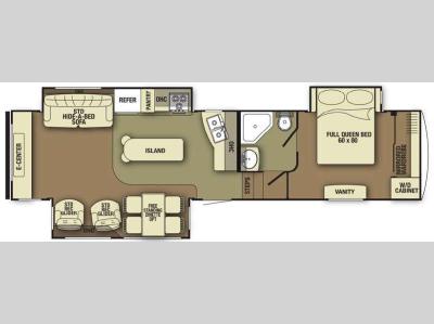 Floorplan - 2013 Yellowstone RV Canyon Trail Aztec Edition 33FRET
