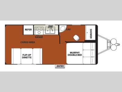 Floorplan - 2013 Forest River RV Work and Play 18EC