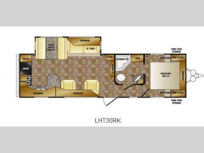 Floorplan - 2013 CrossRoads RV Longhorn LHT30RK Texas Edition