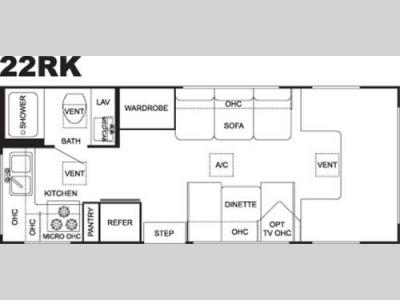 Floorplan - 2004 Thor Four Winds 5000 22 RK