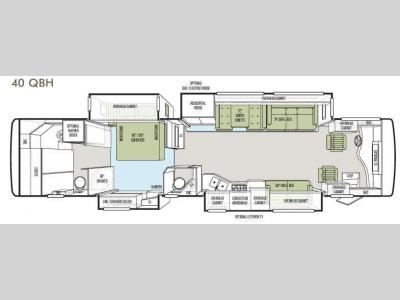 Floorplan - 2013 Tiffin Motorhomes Phaeton 40 QBH