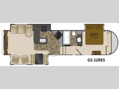 Floorplan - 2013 Heartland Greystone 32RES