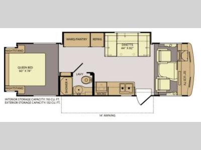 Floorplan - 2013 Fleetwood RV Storm 28F