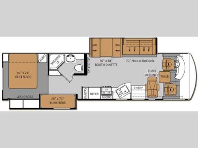 Floorplan - 2013 Thor Motor Coach Daybreak 34BD