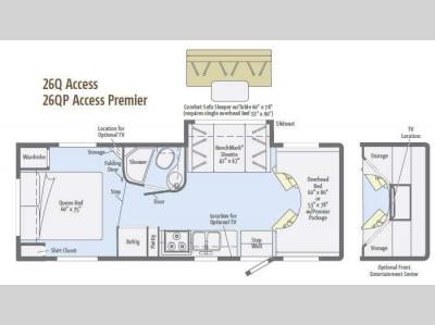 Floorplan - 2013 Winnebago Access 26Q