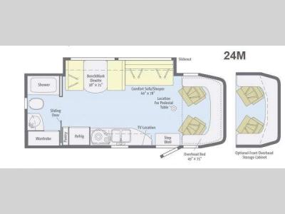 Floorplan - 2013 Winnebago View 24M