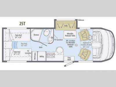 Floorplan - 2013 Winnebago Via 25T