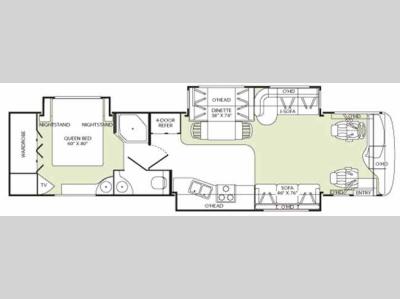 Floorplan - 2006 Fleetwood RV Excursion 39S