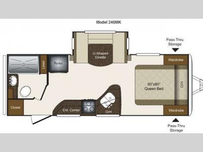 Floorplan - 2013 Keystone RV Laredo Super Lite 240MK