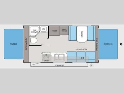 Floorplan - 2013 Jayco Jay Feather Ultra Lite X19H
