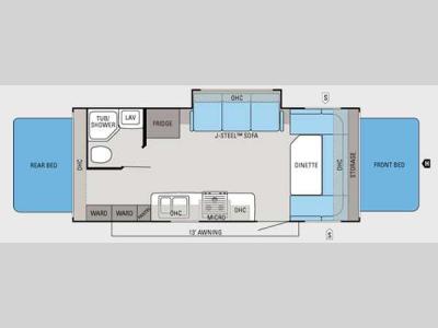 Floorplan - 2013 Jayco Jay Feather Ultra Lite X23B