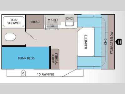 Floorplan - 2013 Jayco Jay Feather Ultra Lite 16V