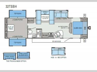 Floorplan - 2013 Jayco Jay Flight 32TSBH