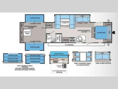 Floorplan - 2013 Jayco Eagle 324BTS