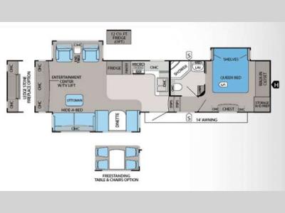 Floorplan - 2013 Jayco Eagle Premier 321RLTS