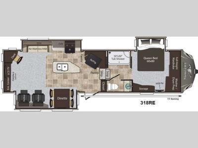 Floorplan - 2013 Keystone RV Montana High Country 318RE
